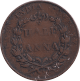 1835 1/2 ANNA EAST INDIA - WORLD COINS - Cambridgeshire Coins