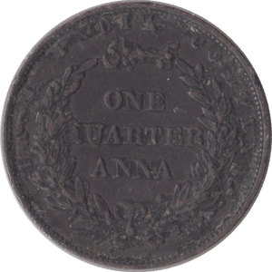 1835 1/4 ANNA EAST INDIA COMPANY - WORLD COINS - Cambridgeshire Coins