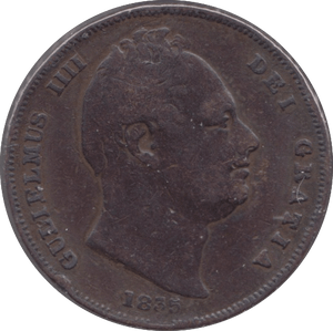1835 FARTHING ( FINE ) - Cambridgeshire Coins