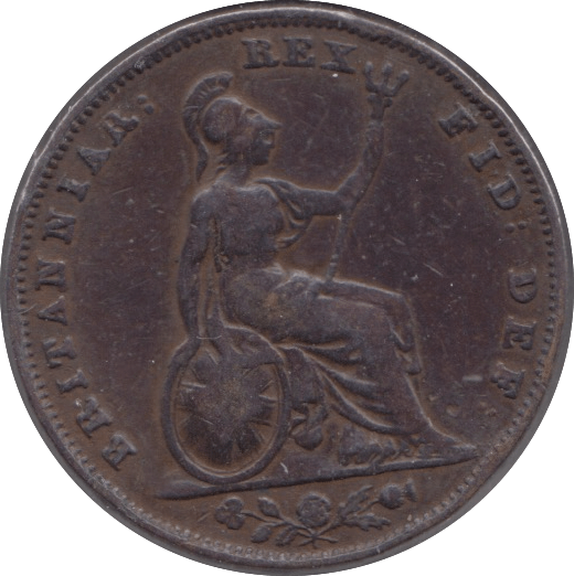 1835 FARTHING ( FINE ) - Cambridgeshire Coins