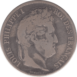 1835 FRANCE 5 FRANCS - SILVER WORLD COINS - Cambridgeshire Coins