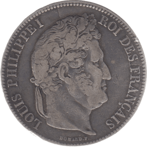 1835 FRANCE 5 FRANCS - WORLD COINS - Cambridgeshire Coins