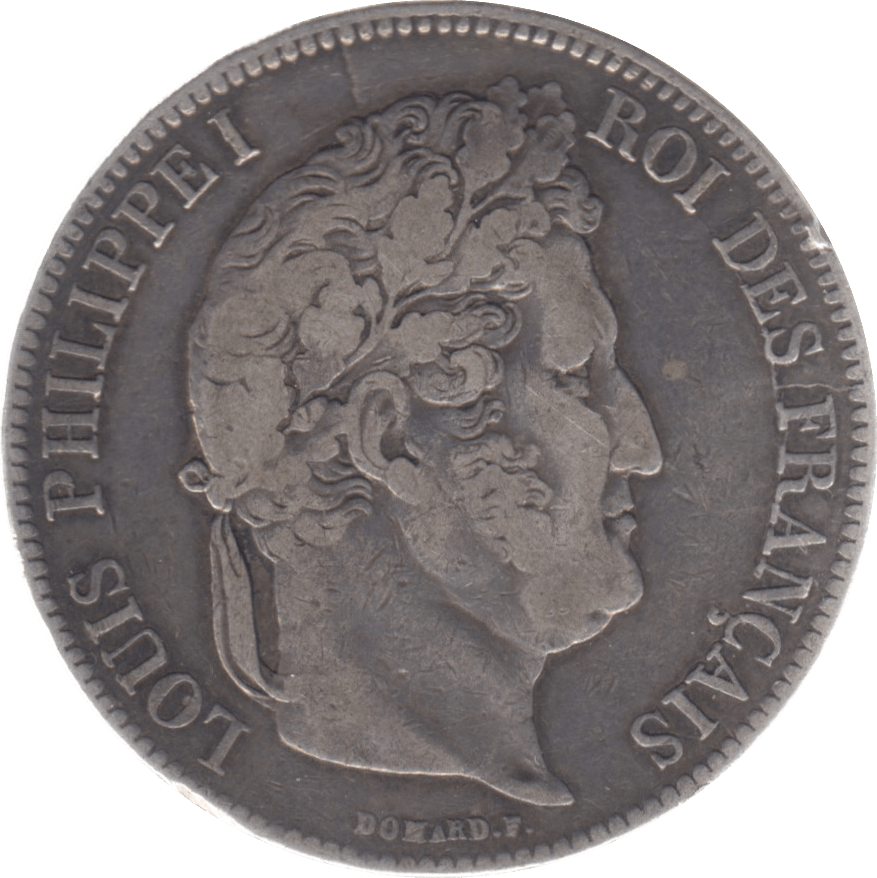 1835 FRANCE 5 FRANCS - WORLD COINS - Cambridgeshire Coins