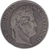 1835 FRANCE 5 FRANCS - WORLD COINS - Cambridgeshire Coins