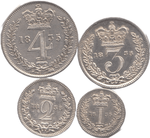 1835 MAUNDY SET WILLIAM IIII - Maundy Set - Cambridgeshire Coins