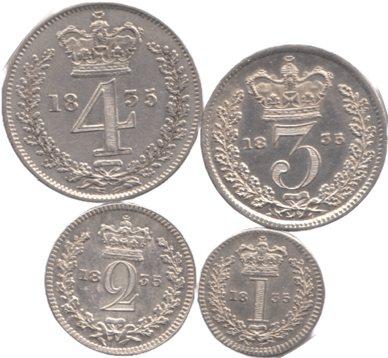 1835 MAUNDY SET WILLIAM IIII - Maundy Set - Cambridgeshire Coins