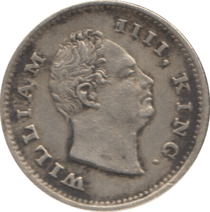 1835 SILVER 1/4 RUPEE INDIA - SILVER WORLD COINS - Cambridgeshire Coins