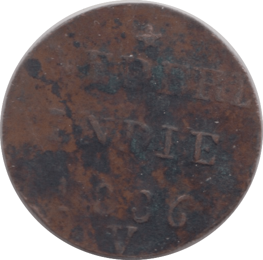 1836 1 DUIT NETHERLAND INDIES - SILVER WORLD COINS - Cambridgeshire Coins