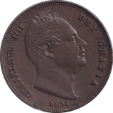 1836 FARTHING ( EF ) - Farthing - Cambridgeshire Coins
