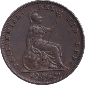 1836 FARTHING ( EF ) - Farthing - Cambridgeshire Coins