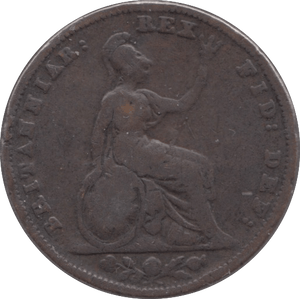 1836 FARTHING ( FINE ) - Farthing - Cambridgeshire Coins
