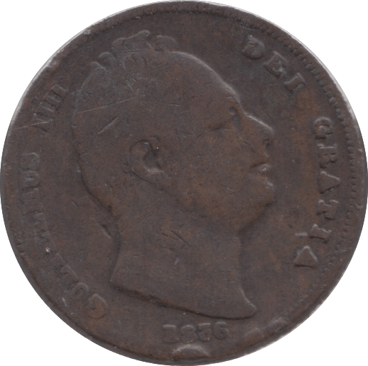 1836 FARTHING ( FINE ) - Farthing - Cambridgeshire Coins