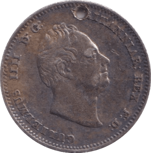 1836 FOURPENCE ( EF ) HOLED - Fourpence - Cambridgeshire Coins