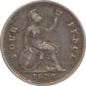 1836 FOURPENCE ( GF ) 1 - Fourpence - Cambridgeshire Coins