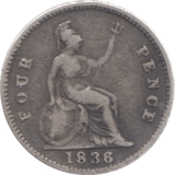 1836 FOURPENCE ( NF ) 23 - Fourpence - Cambridgeshire Coins