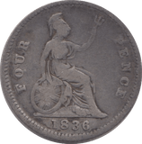 1836 FOURPENCE ( NF ) 31 - Fourpence - Cambridgeshire Coins