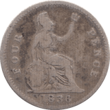 1836 FOURPENCE ( NF ) - Fourpence - Cambridgeshire Coins