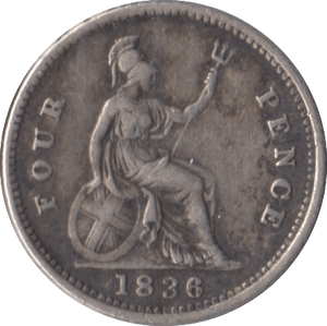 1836 FOURPENCE ( VF ) - Fourpence - Cambridgeshire Coins