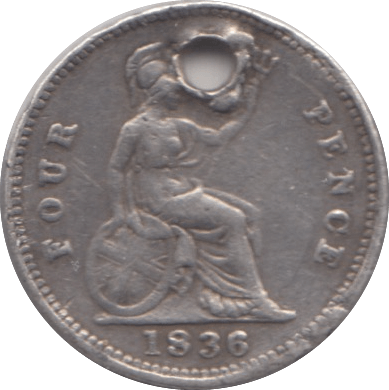 1836 FOURPENCE ( VF ) - Fourpence - Cambridgeshire Coins