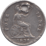 1836 FOURPENCE ( VF ) - Fourpence - Cambridgeshire Coins