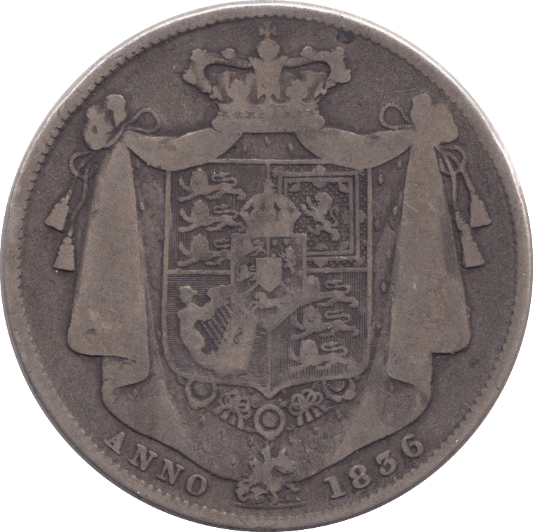 1836 HALFCROWN ( FINE ) - Halfcrown - Cambridgeshire Coins