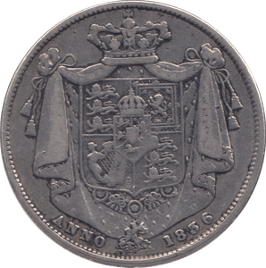 1836 HALFCROWN ( VF ) - Halfcrown - Cambridgeshire Coins