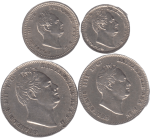 1836 MAUNDY SET WILLIAM IIII - Maundy Set - Cambridgeshire Coins