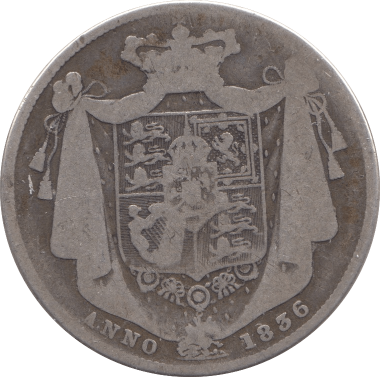 1836 SILVER HALFCROWN ( FINE ) 2 - Halfcrown - Cambridgeshire Coins