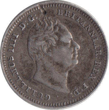 1836 SILVER THREEPENCE ( FINE ) - Threepence - Cambridgeshire Coins