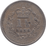 1836 THREE HALFPENCE ( VF ) - Cambridgeshire Coins