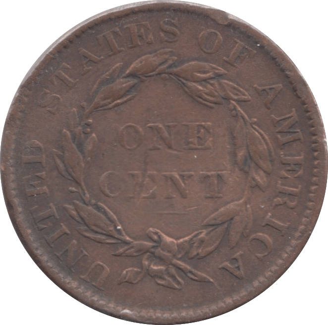 1836 USA ONE CENT - WORLD COINS - Cambridgeshire Coins