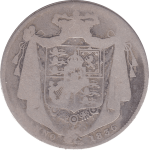 1836 HALFCROWN ( FAIR ) B - Halfcrown - Cambridgeshire Coins