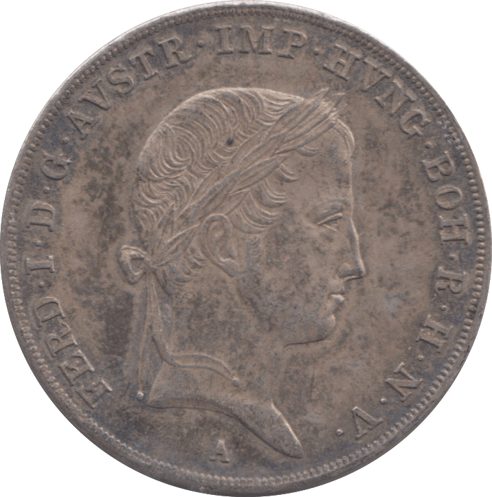 1837 AUSTRIA SILVER HALF THALER - SILVER WORLD COINS - Cambridgeshire Coins