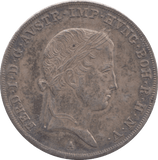 1837 AUSTRIA SILVER HALF THALER - SILVER WORLD COINS - Cambridgeshire Coins