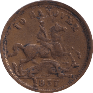1837 BRITISH HANOVER TOKEN - OTHER TOKENS - Cambridgeshire Coins