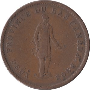 1837 CANADA BANK PENNY TOKEN - PENNY TOKEN - Cambridgeshire Coins