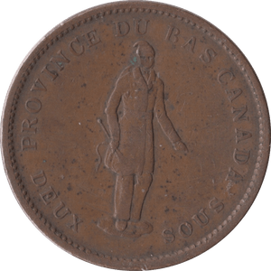 1837 CANADA BANK PENNY TOKEN - PENNY TOKEN - Cambridgeshire Coins
