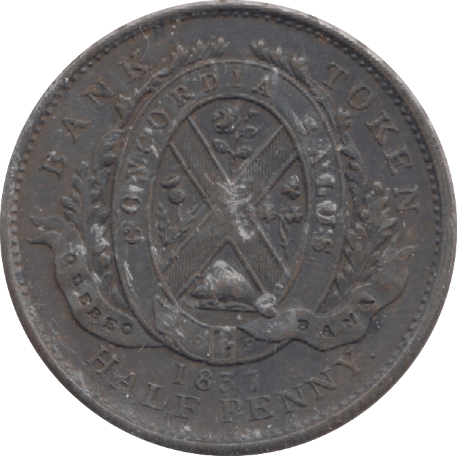 1837 CANADA HALF PENNY TOKEN - WORLD COINS - Cambridgeshire Coins