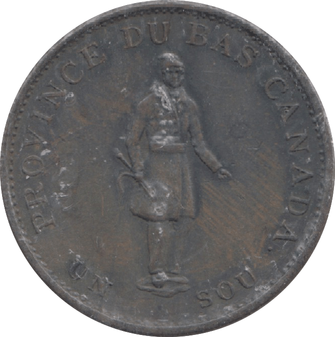 1837 CANADA HALF PENNY TOKEN - WORLD COINS - Cambridgeshire Coins