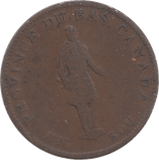 1837 CANADA HALF PENNY - WORLD COINS - Cambridgeshire Coins