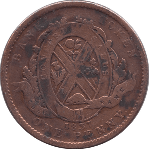 1837 CANADA PENNY - PENNY TOKEN - Cambridgeshire Coins
