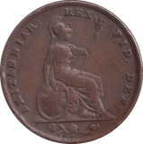 1837 FARTHING ( FINE ) - Farthing - Cambridgeshire Coins