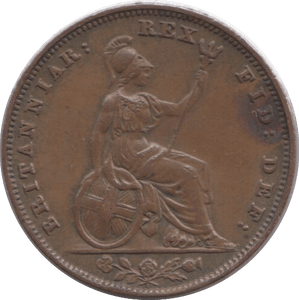 1837 FARTHING ( VF ) - Farthing - Cambridgeshire Coins
