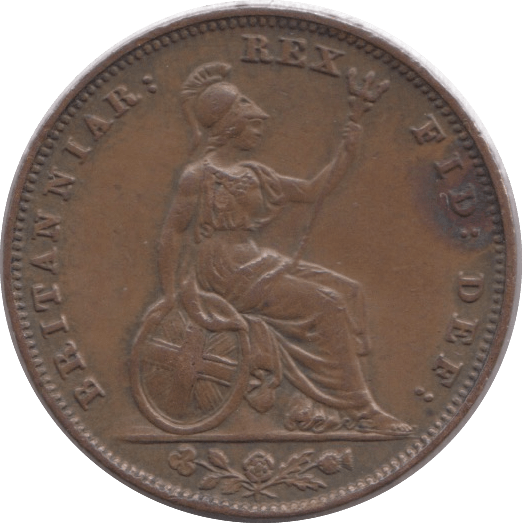 1837 FARTHING ( VF ) - Farthing - Cambridgeshire Coins