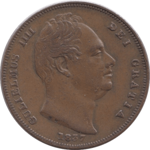 1837 FARTHING ( VF ) - Farthing - Cambridgeshire Coins