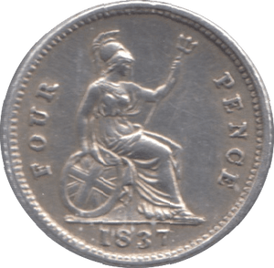 1837 FOURPENCE ( EF ) - Fourpence - Cambridgeshire Coins