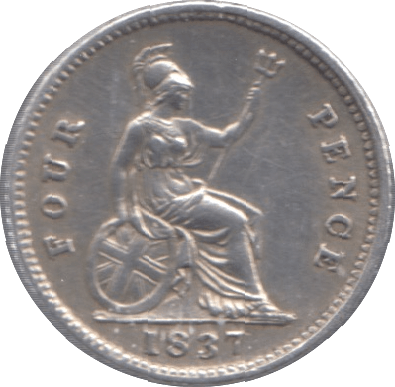 1837 FOURPENCE ( EF ) - Fourpence - Cambridgeshire Coins