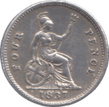 1837 FOURPENCE ( EF ) - Fourpence - Cambridgeshire Coins