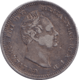 1837 FOURPENCE ( FINE ) - Fourpence - Cambridgeshire Coins