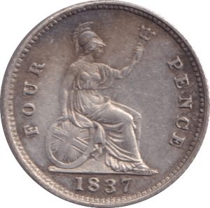 1837 FOURPENCE ( GVF ) - Fourpence - Cambridgeshire Coins